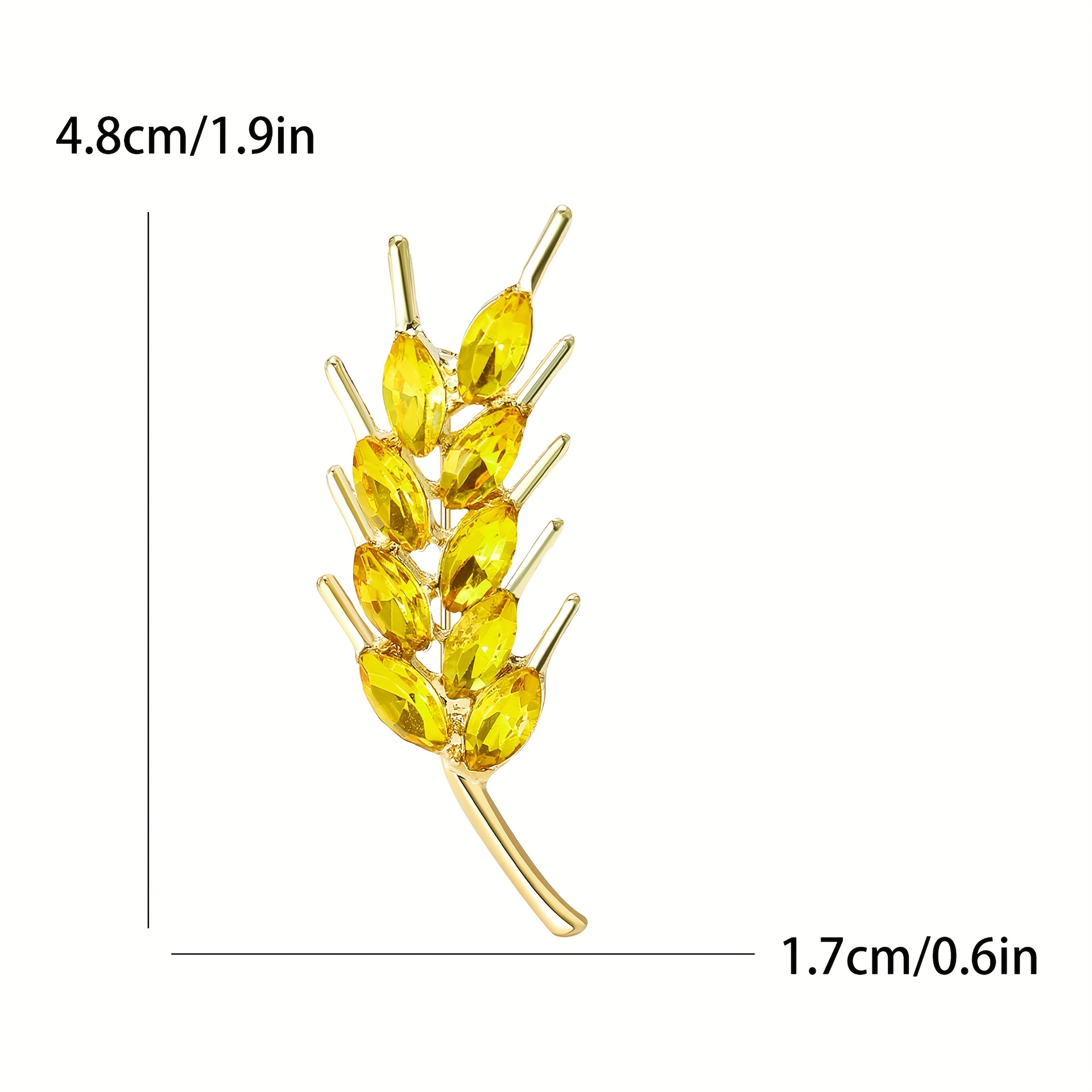 New Wheat Ear Brooch - Simple, Exquisite, Fashionable, Cute Pin For Dresses, Shirts, Suits, Gowns, Sweaters, Scarves, Shawls, Coats, And Hats - Daily Wear And Party Accessory