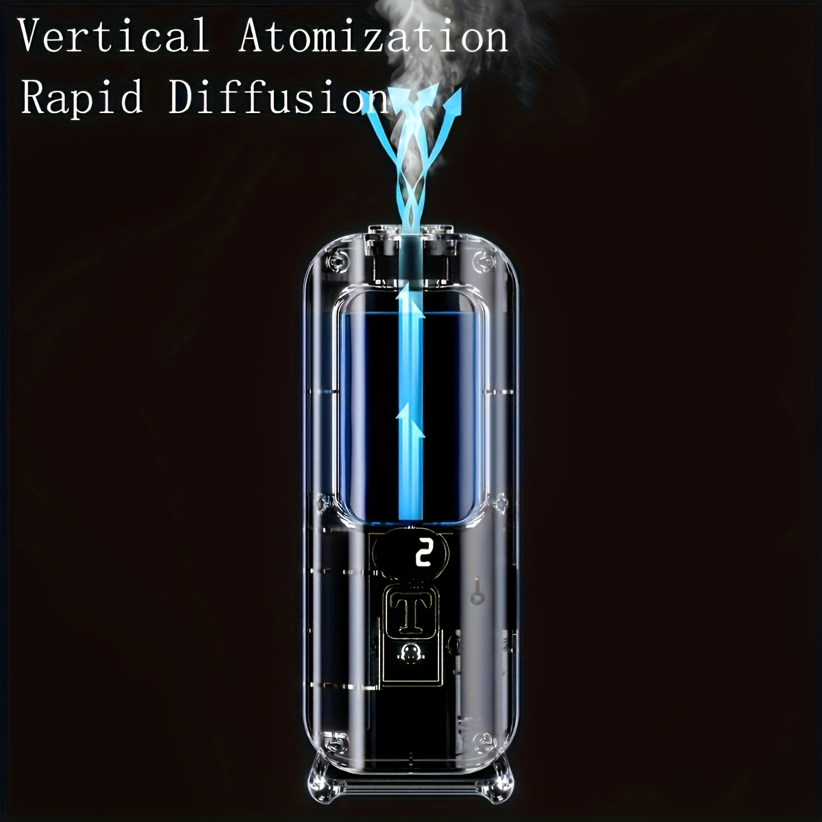 1 set usb rechargeable automatic air freshener aroma diffuser with led lights long lasting fragrance dispenser for home office and bathroom portable electric machine essential oils not included aroma diffuser for the details 8