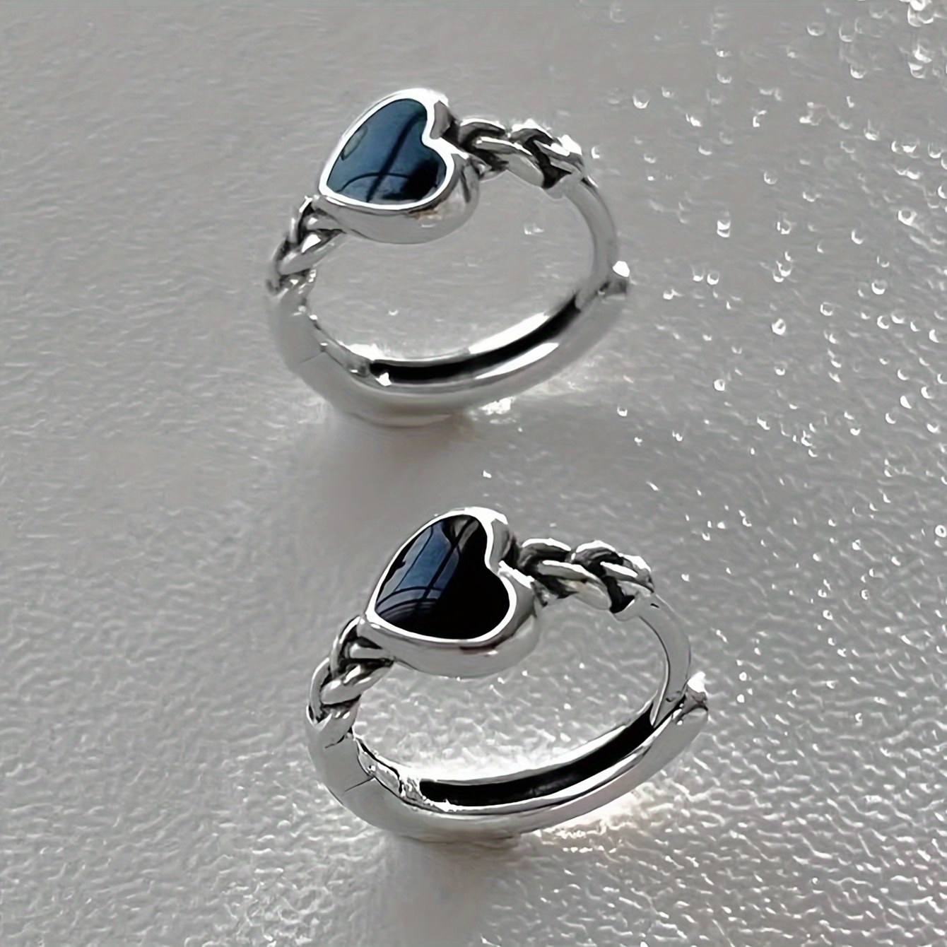 Women's Heart-Shaped Ear Clips — Easy Hoop Earrings