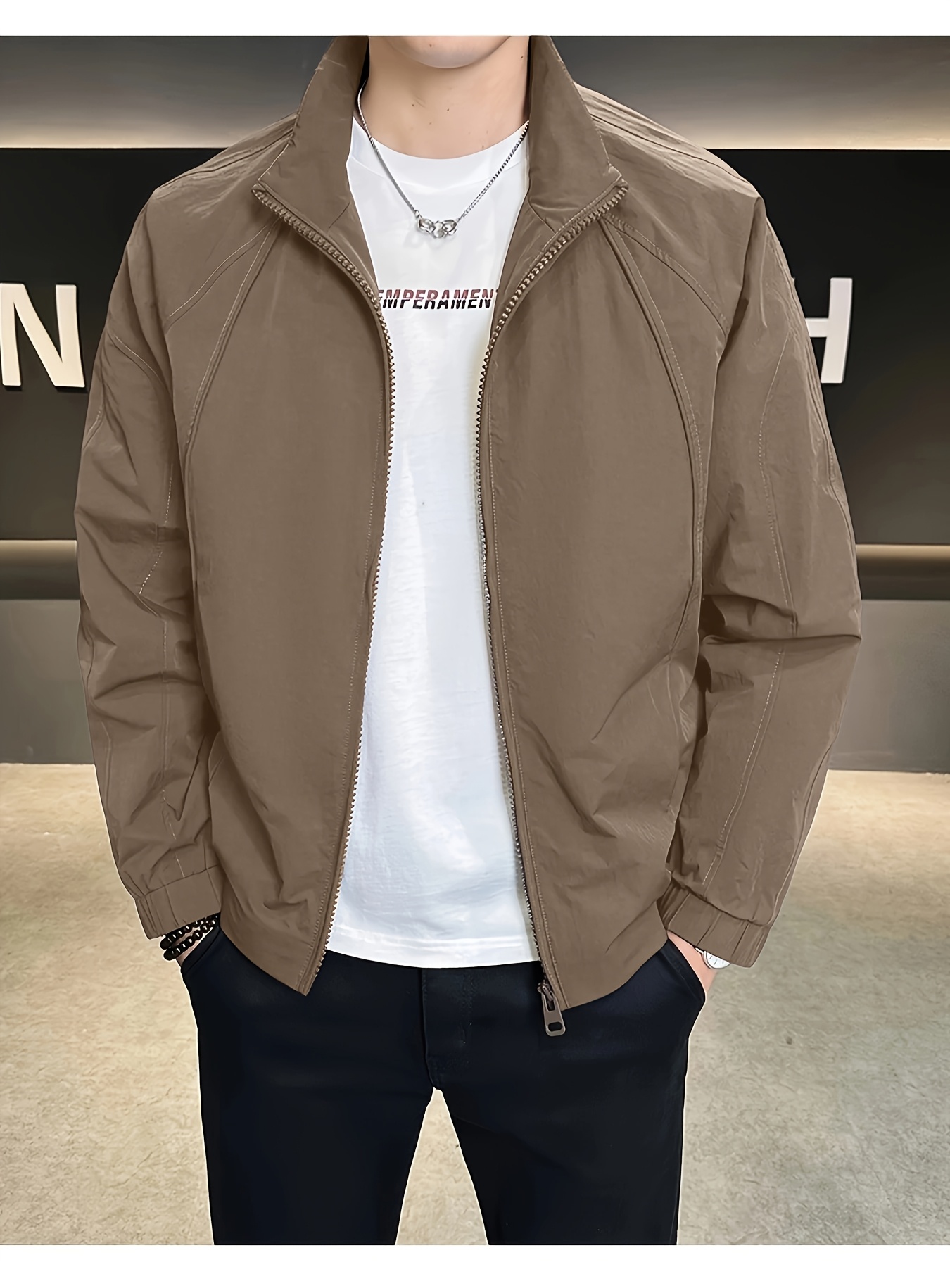 herren leichtgewichts bomberjacke amerikanischem workwear Temu