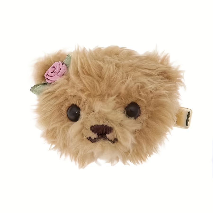 sweet cute plush bear bunny ear hair clips fabric cartoon - Temu Australia