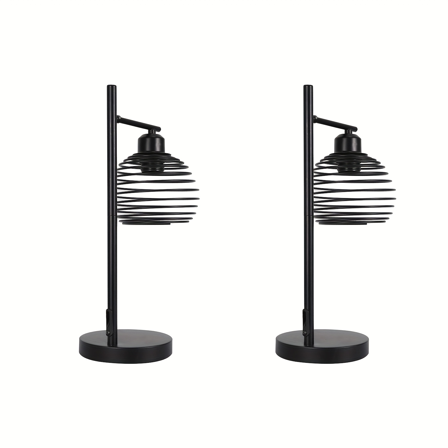 Vintage Table Lamp Bedside Lamp E27 - Black Bedroom Industrial Table Lamp Made Of Metal, Max. 60w Retro Desk Lamp For Living Room Bedside Room Office (without Light Bulb)