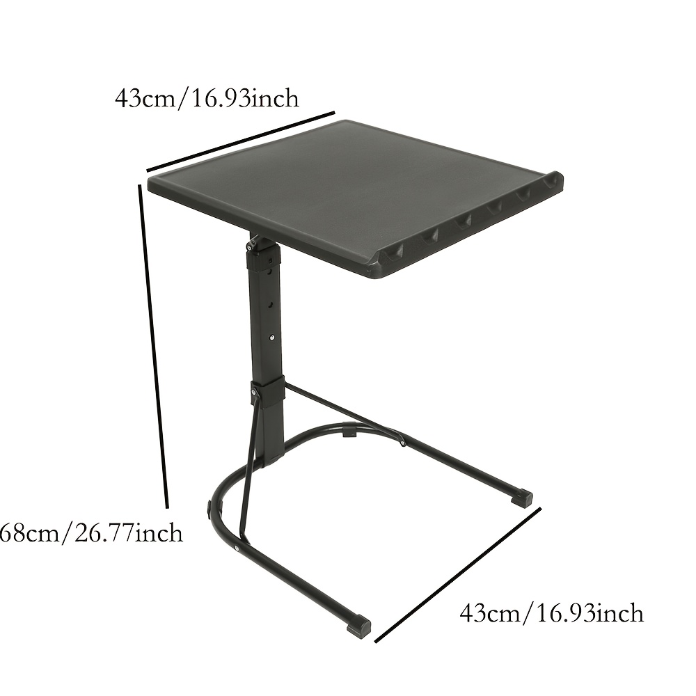 Laptop Desk, Portable Computer Desk, Living Room Side Table, Suitable For Home And Student Accommodation, Ideal For Reading And Computer Work, Black