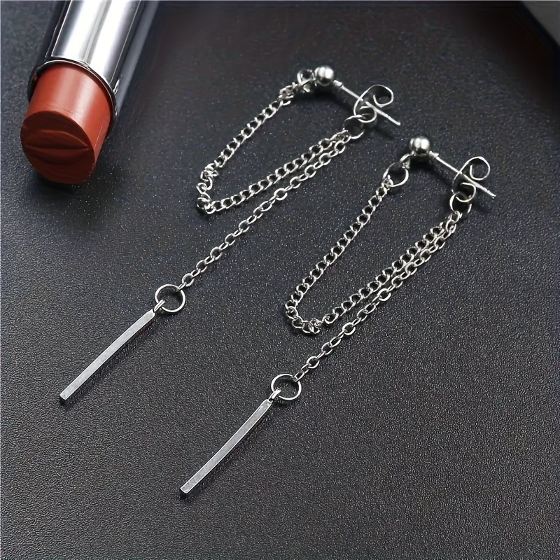 

Cold, Wind, Ins, Chain, Temperament, Punk, Trendy, Cool Earrings, Men's And Women's Hip-hop Earrings