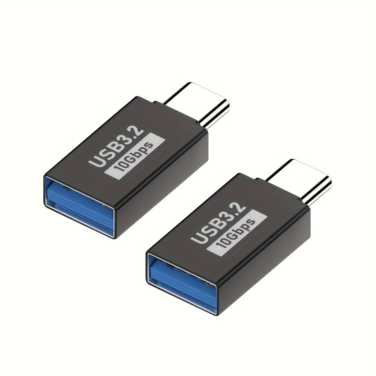 Image of 2pcs 10gbps Usb C 3.2 Plug Converter Male Type-c To Usb-a Female Otg Adapter Male Usb To Female Type C For For Xiaomi Google Oneplus Computer Camera Connector Plug