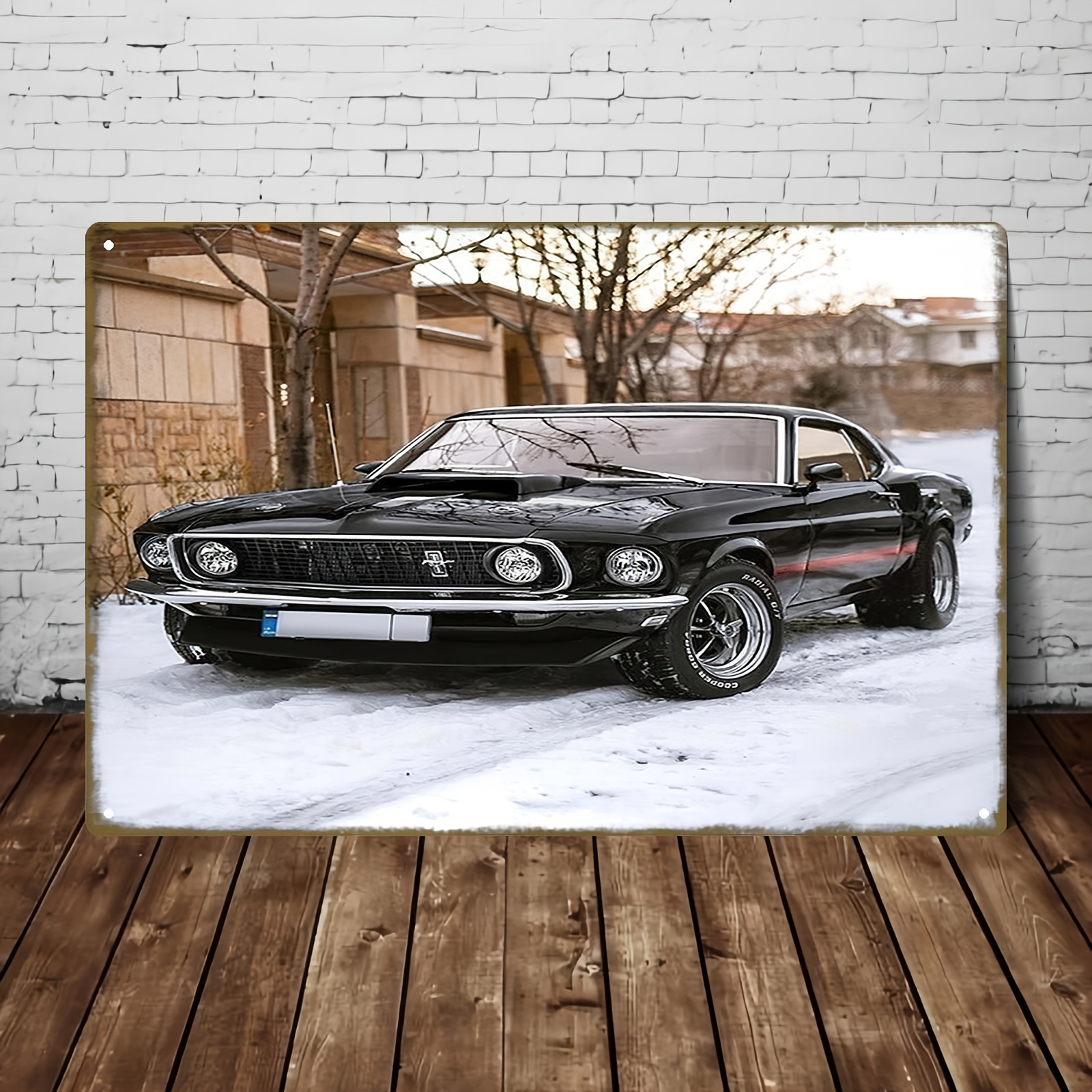 

Car Metal - 8x12" Retro Iron Painting, Classic Car Decor For , Perfect Gift For Car Enthusiasts, Room Decor