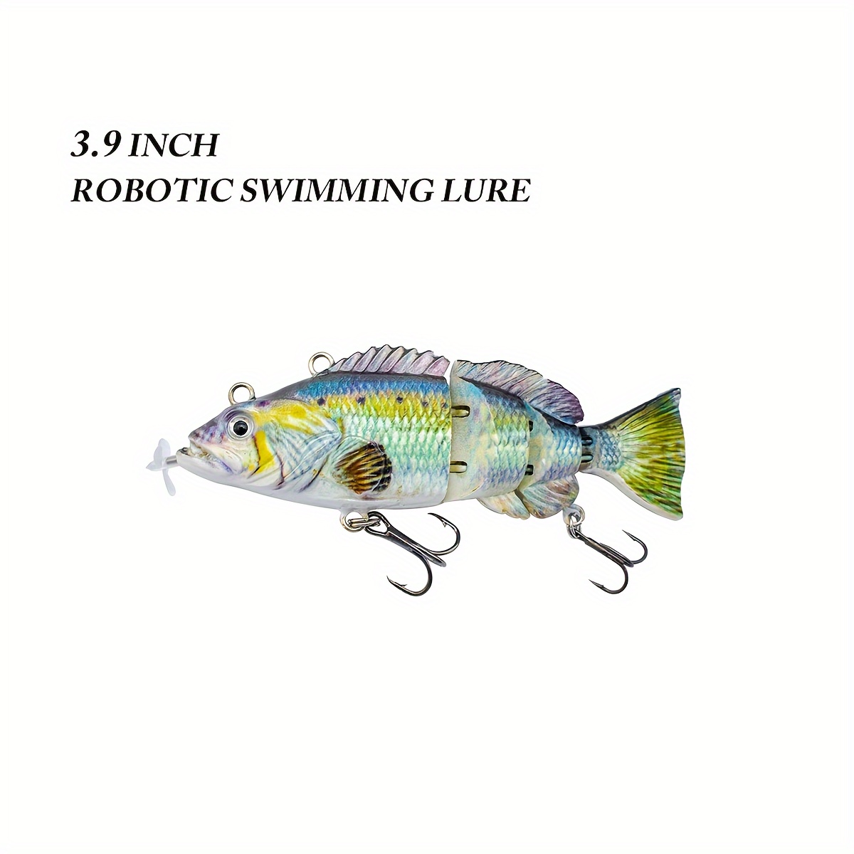 1pc USB Charging Multi-section * Bait, LED Light Bionic Hard Bait With  Sharp Hook, Artificial Fishing Lure