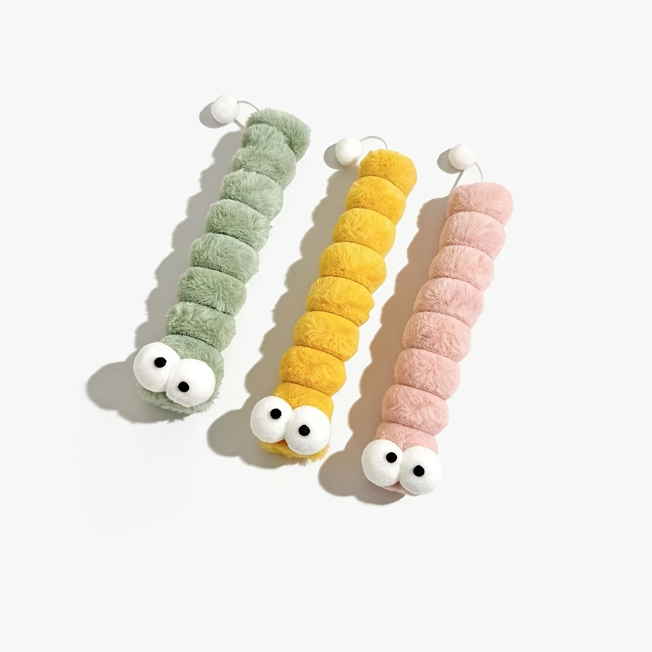 1pc   pink   caterpillar cat toy teasing molar bite soothing sleeping   supplies without battery Product details 1