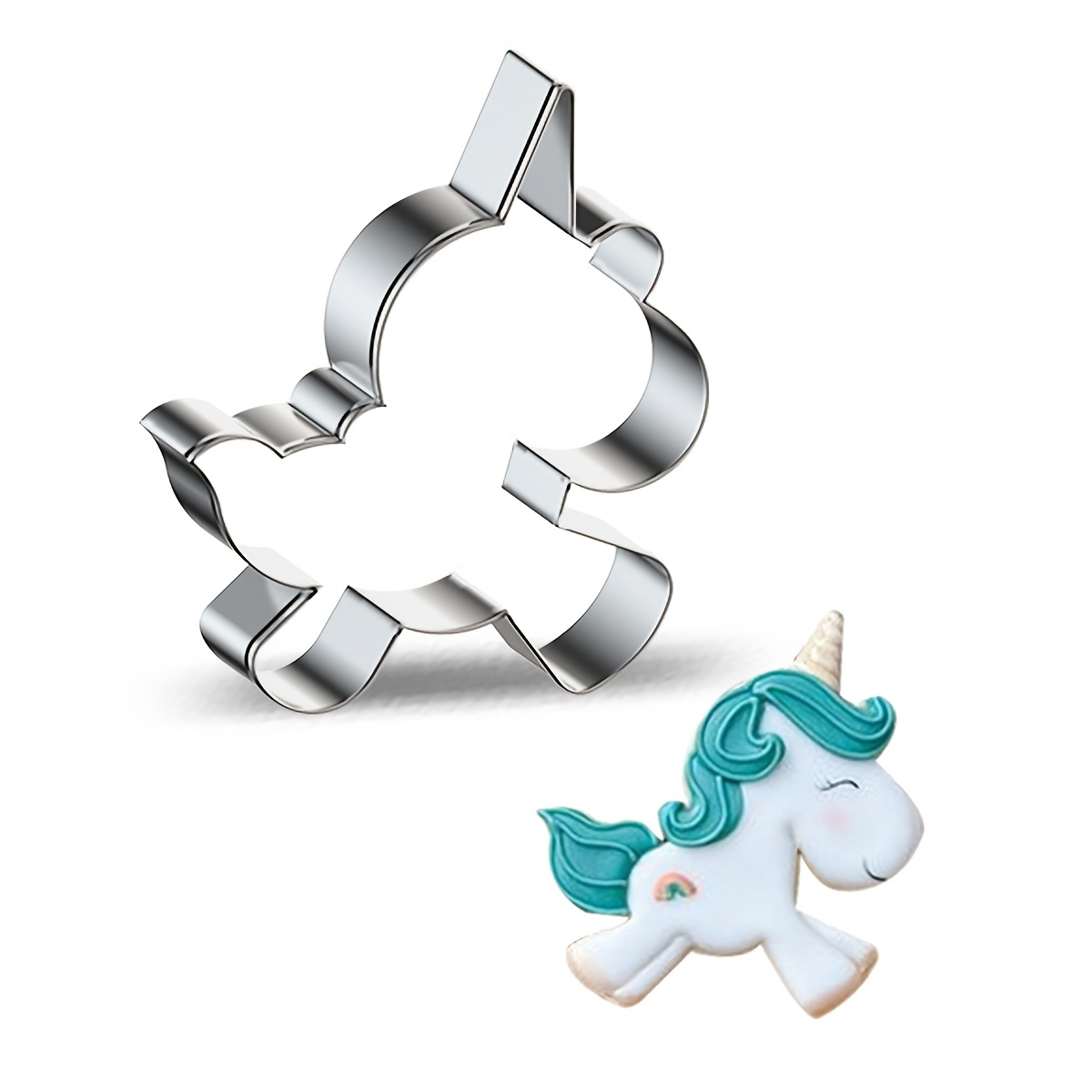 Image of Run Unicorn Stainless Steel Biscuit Mold Diy Cake Mold 1pc