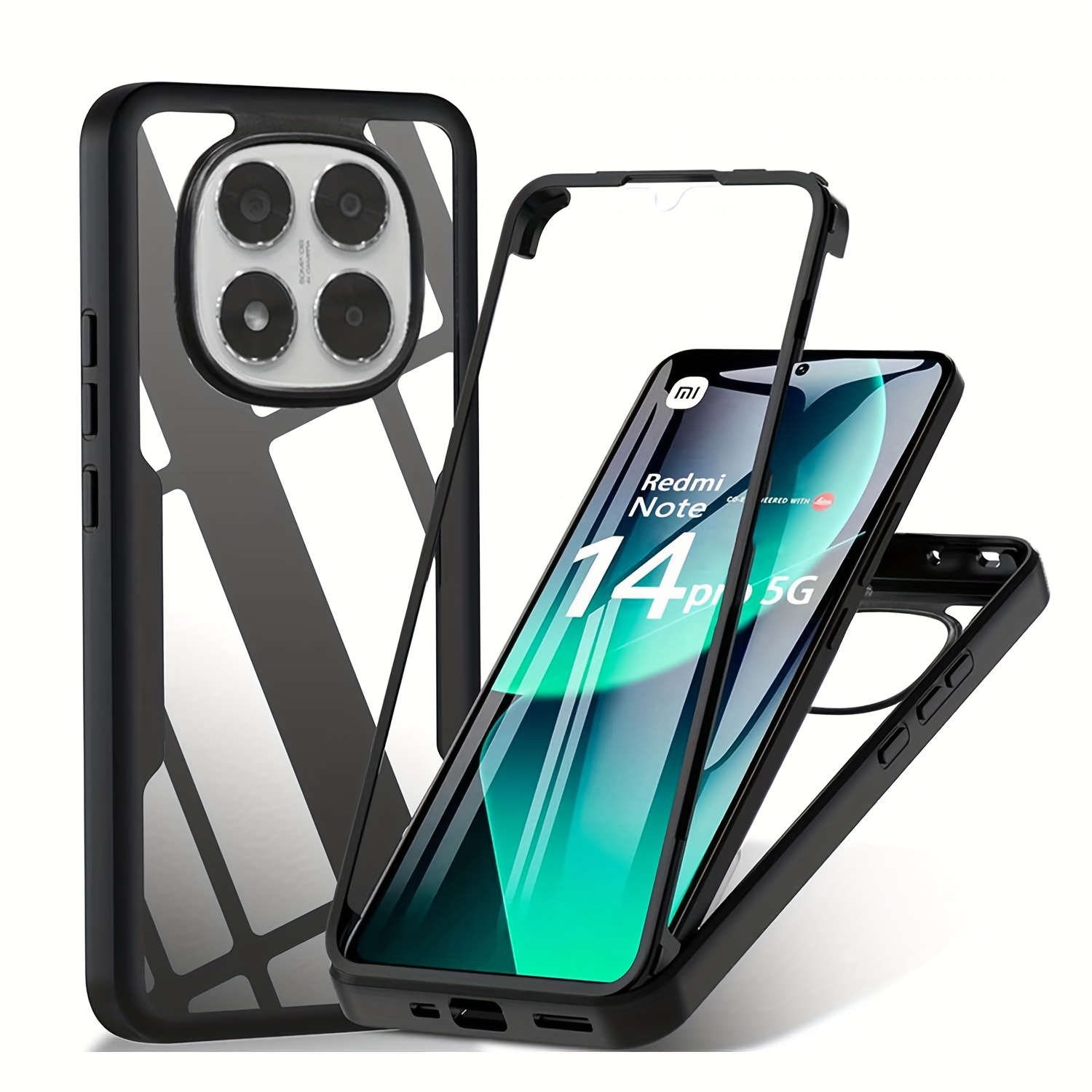 Custodia Betterfon Per Xiaomi Redmi Note 14 Pro 4G &ndash; Copertina A Libretto In Similpelle Con Carta Di Credito E Supporto