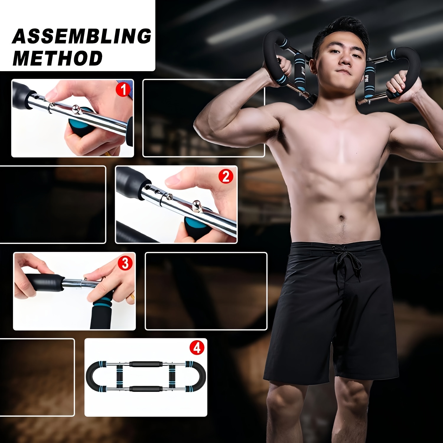 [Ultimate Arm Trainer] Adjustable Arm Trainer - Chest Expander, Shoulder Muscle Training Fitness Equipment - Portable Spring Resistance Home Fitness