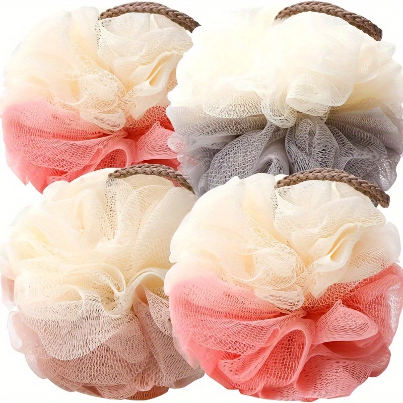 

4- Loofah Bath , 3d , Exfoliating , , Replaceable, For Men And Women, Bath Accessories