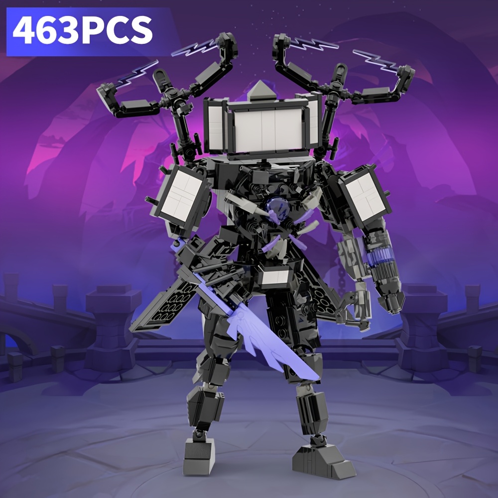 Image of 463pcs Upgrade Model Figure Warrior, Popular Character Merchandise, Combat Mech Model Ornament, Desktop Model Ornament, Christmas, Halloween, Birthday Gift, Mech Model Fan Enthusiast Collection