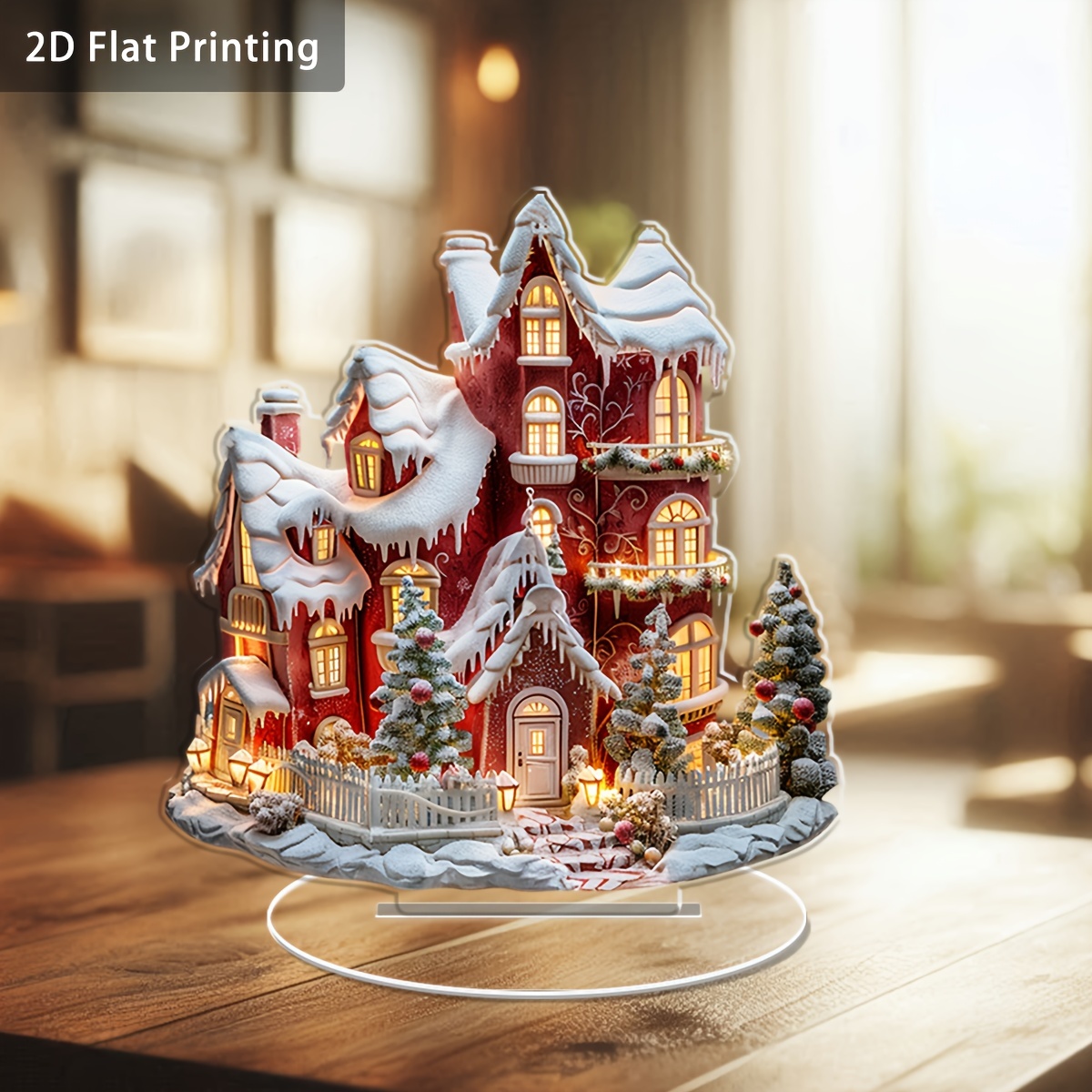 

Christmas Decoration (7.09" X 6.69") - Freestanding Display For /, , , Decor, No Needed, For