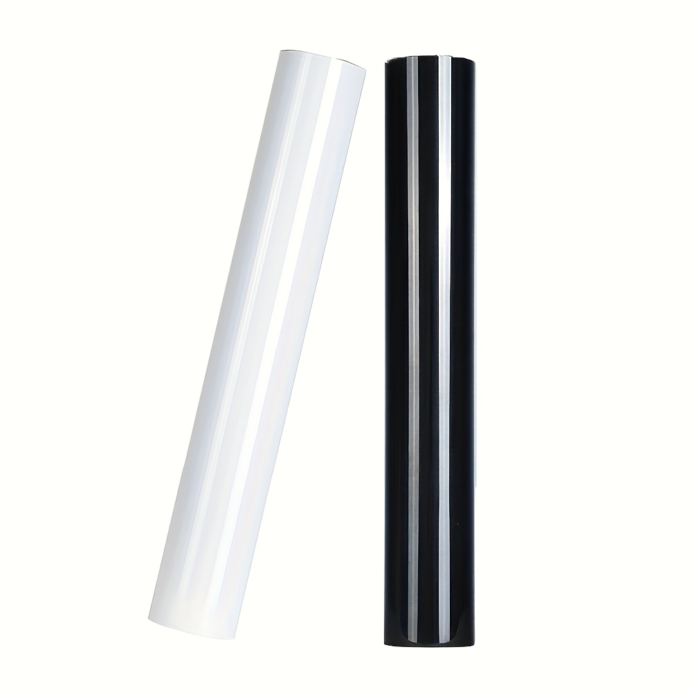 TEMU 2 Rolls Of Heat Transfer Vinyl With Adhesive Series For Apparel, T-shirts, Bags, Pillows, And Fabric Decorations. 12"x3' Rolls Suitable For
