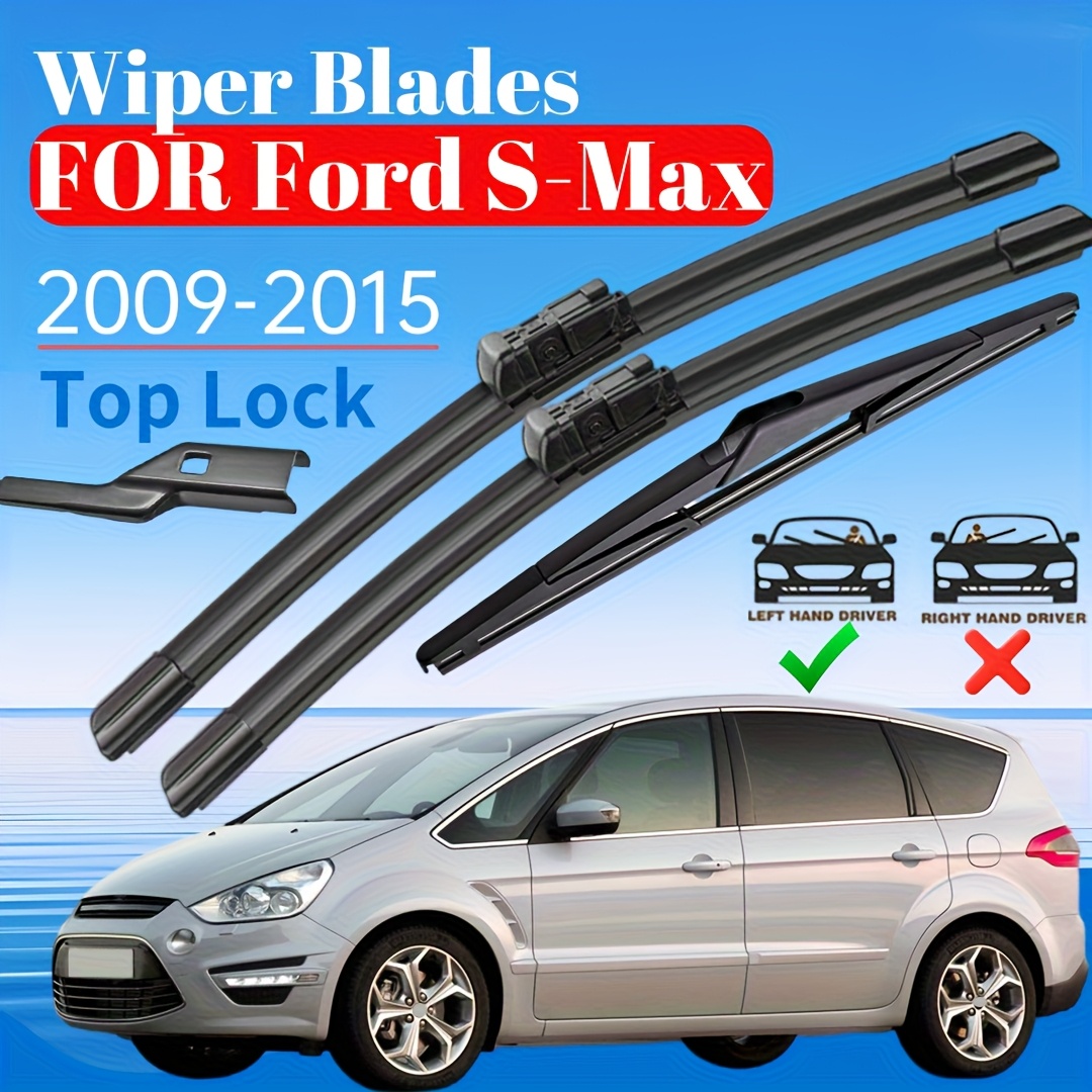 Car Front Rear Wiper Set For From 2009 To 2015 Windshield Wiper Blade-30"+26"+13"(for Lhd Hand Drive)