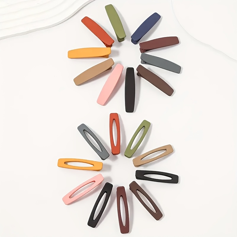 20pcs morandi matte duckbill hair clips elegant minimalist plastic hairdressing tools with multi color options for women   grip for braiding ponytails buns everyday special occasions ponytail holder     salon professionals Product details 8