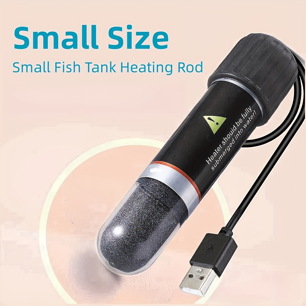 

1pc Mini Usb Heating Rod For , Pet Water Dispenser Low Voltage Temperature Heater, No Battery Required, Portable Heater