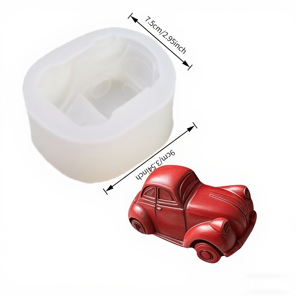 E-shop 3D Dreidimensionale Auto-Kerzen-Silikonform Kerzenherstellungsform Handgemachte Seifenform DIY Dreidimensionale Modellform