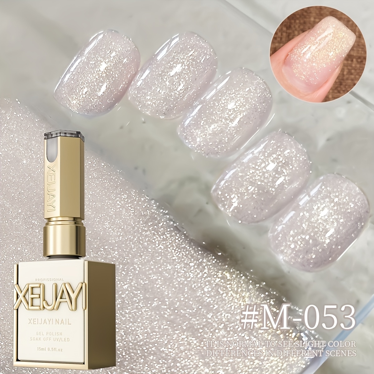 TEMU Spring Nail Art 2025 New Glitter Nail Designs Popular Nail Gel Semi Permanent Nail Art Soaking Led Nail Salon Diy Nail Salon Gel