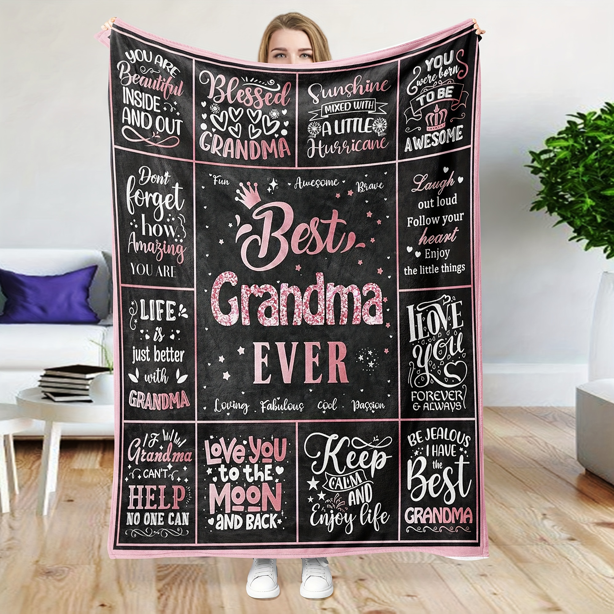 

Blanket Gifts For Grandma Blanket, Grandma Gifts, Gifts For Mom, Best Grandma, Happy Birthday Grandma Gifts, Great From Granddaughter, Throw Blanket