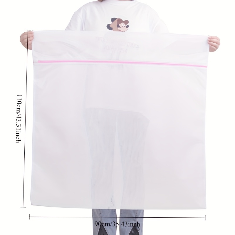 Large Blanket Curtain Mesh Laundry Cover Bag Bag Dobi Size Extra Besar, Laundry Bags