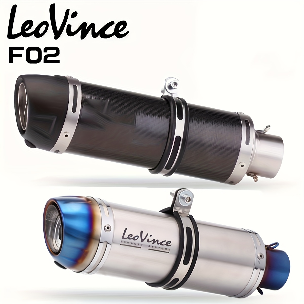 1pc 51mm universal motorcycle exhaust pipe stainless steel for street motor scooters details 3