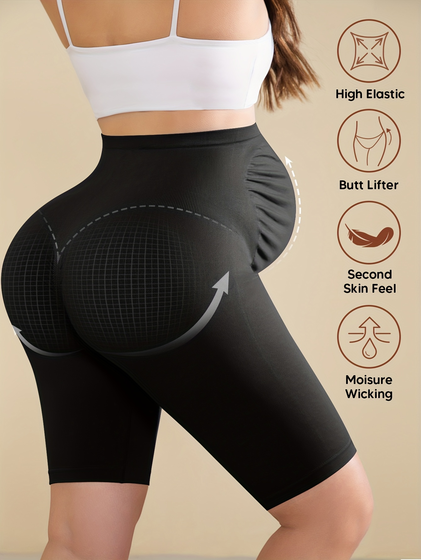 Women'S Maternity Shorts - Seamless Lightweight Pregnancy Shorts with Elastic Shrinkage Technology, Soft Stretchy Inner Layer & All-Season Comfort | Breathable Fabric for Home, Commuting, Work | Multi-Way Wear, Regular Fit (Sizes L-2XL) | Ideal for