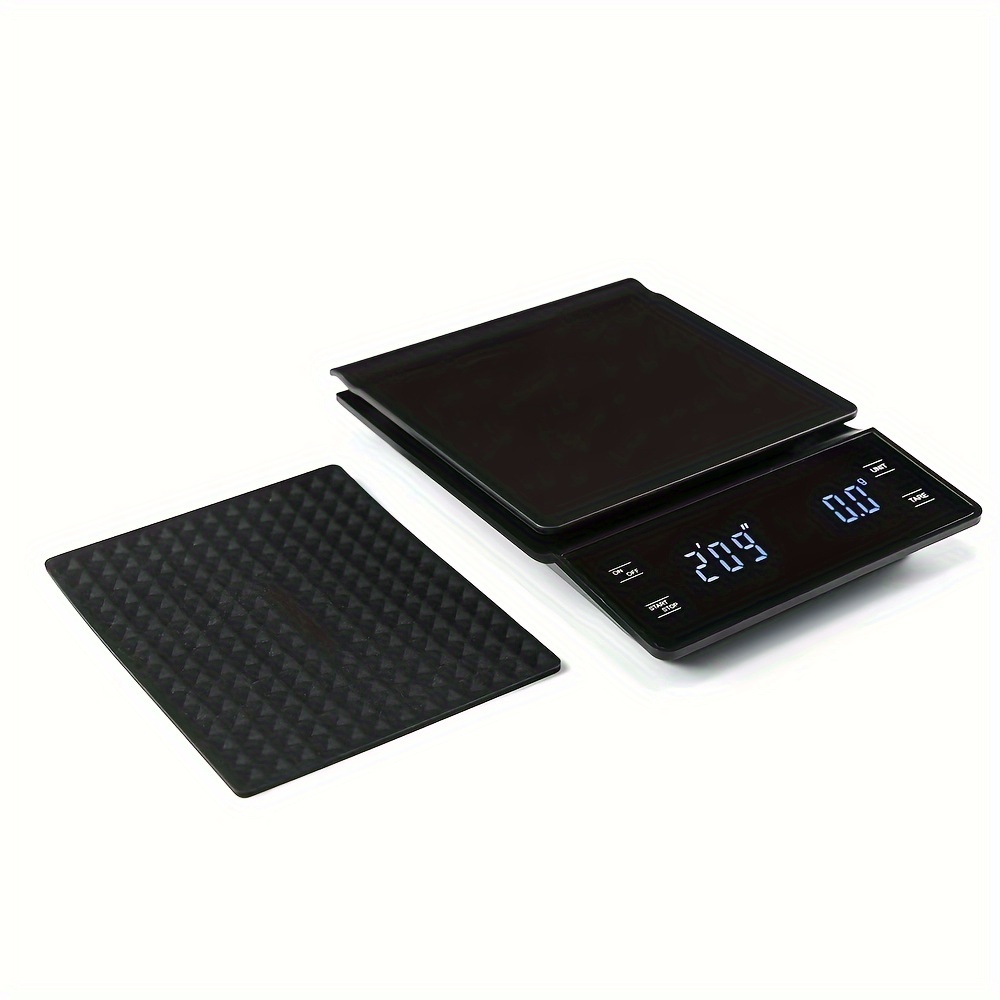 

Precision Scale With Timer - Touch Control, Ideal For Coffee, Cereal & Jewelry Weighing - Battery Operated (aaa), Food-safe Plastic