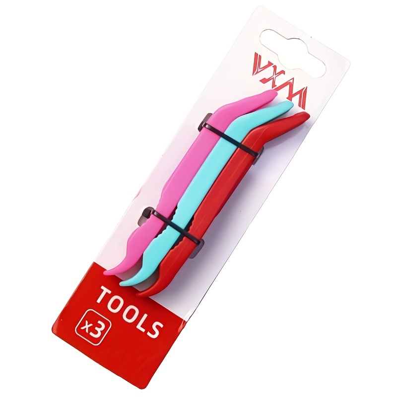TEMU Ensemble de 3 leviers de pneu de vélo VXM, spécialement conçus pour des pneus de VTT et de vélos de route, avec des outils en plastique de nylon