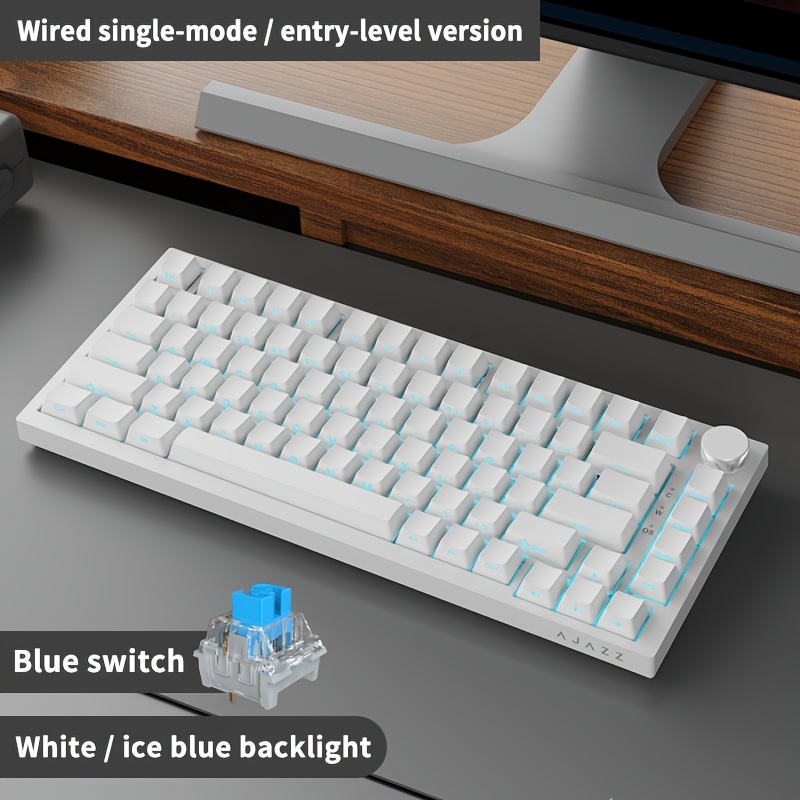 ak820 75 wired mechanical gaming keyboard volume knob - Temu