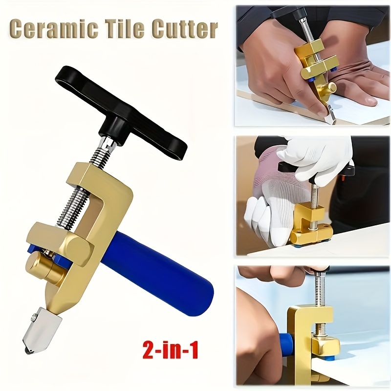 2 in 1   glass ceramic tile cutter designed for home and professional projects alloy blade non collapsible easy assembly 3