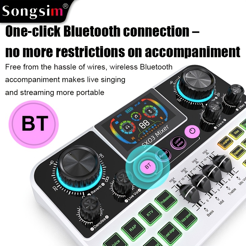sx03 professional vocal mixer high end live streaming - Temu South