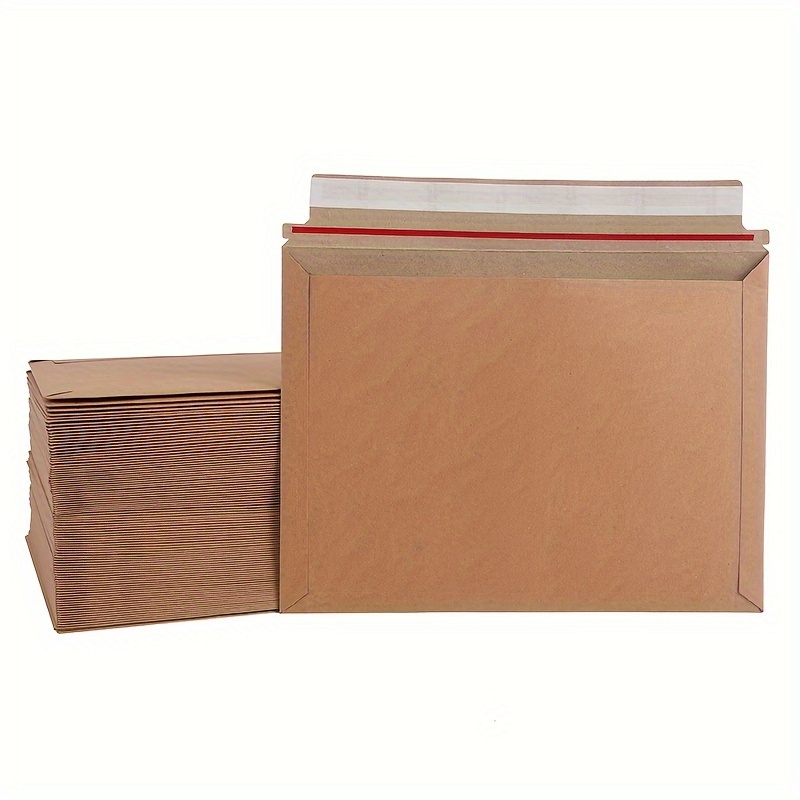 

25pcs Self-sealing Brown Paper Envelopes, For Photos, Documents & Cds - Ideal For Halloween, Christmas, Valentine's, Birthdays