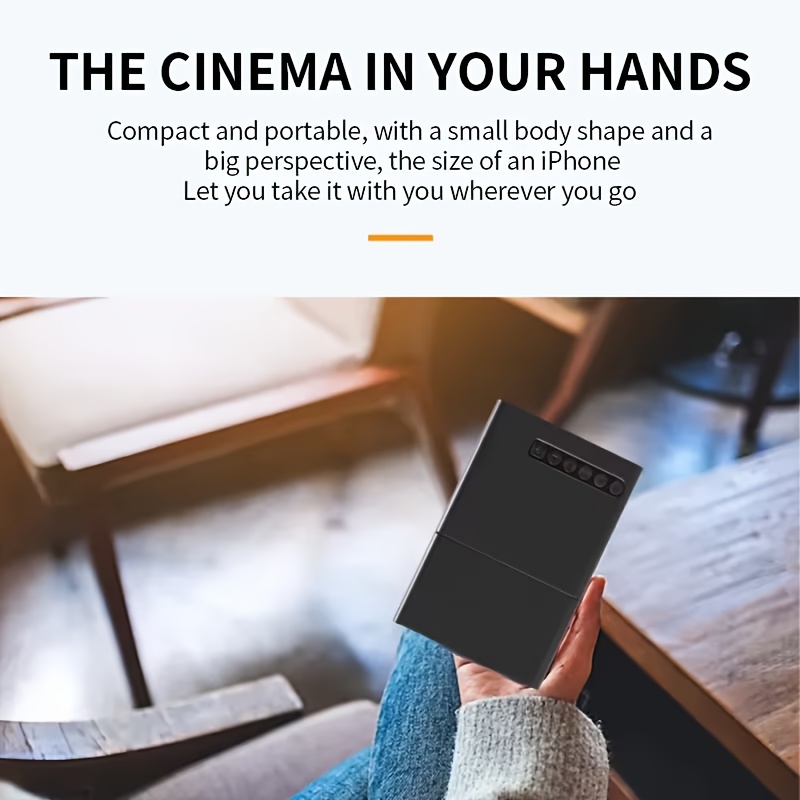 usb mini projektor mit lcd-display & steuerung – tragbarer smart projektor für laptop, smartphone & pc | kompaktes kino- und gaming-erlebnis