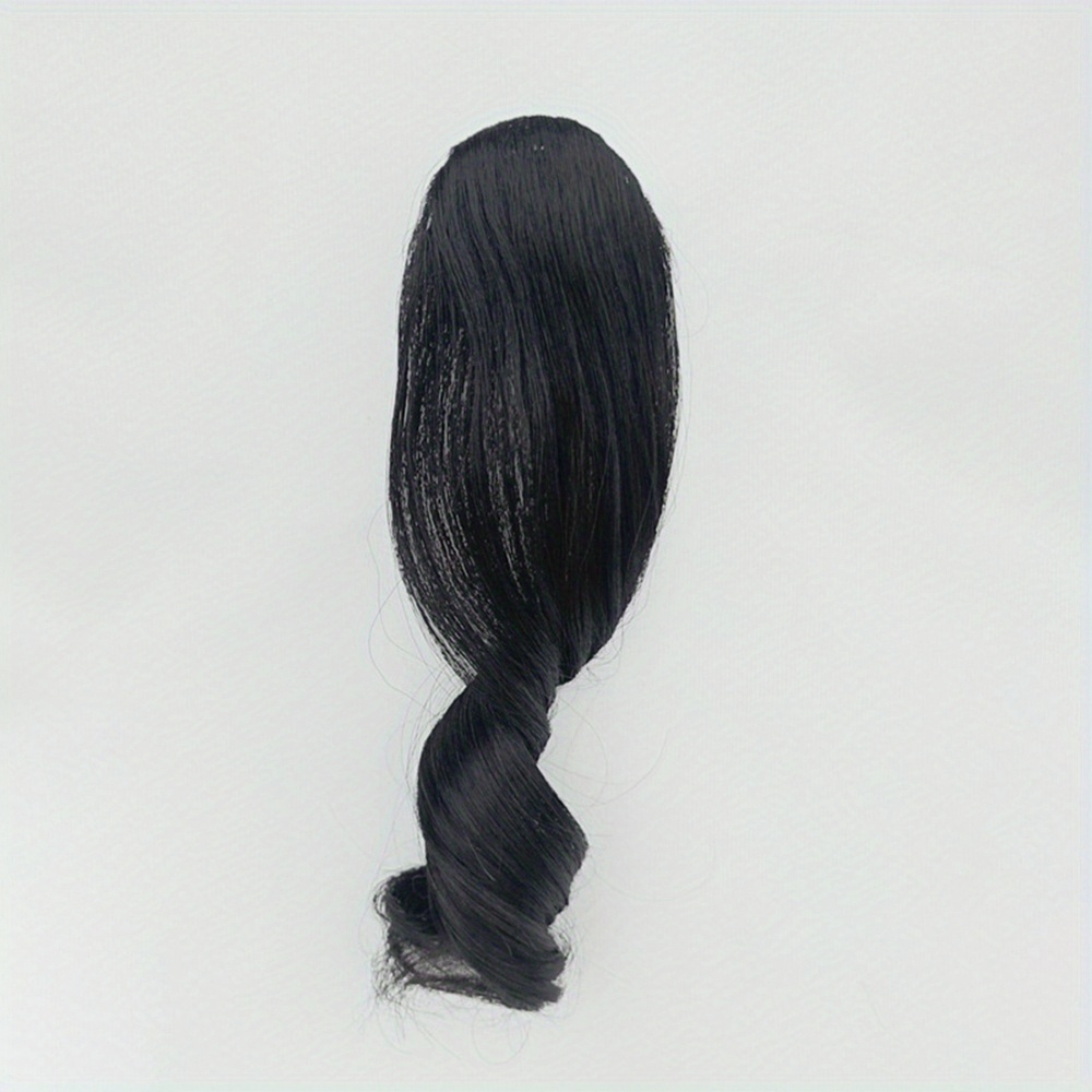 TEMU 1 pièce Postiche à frange cassée et duveteuse, Accessoire de cheveux latéraux bouclés pour femme, Extensions de cheveux frontales en fibre