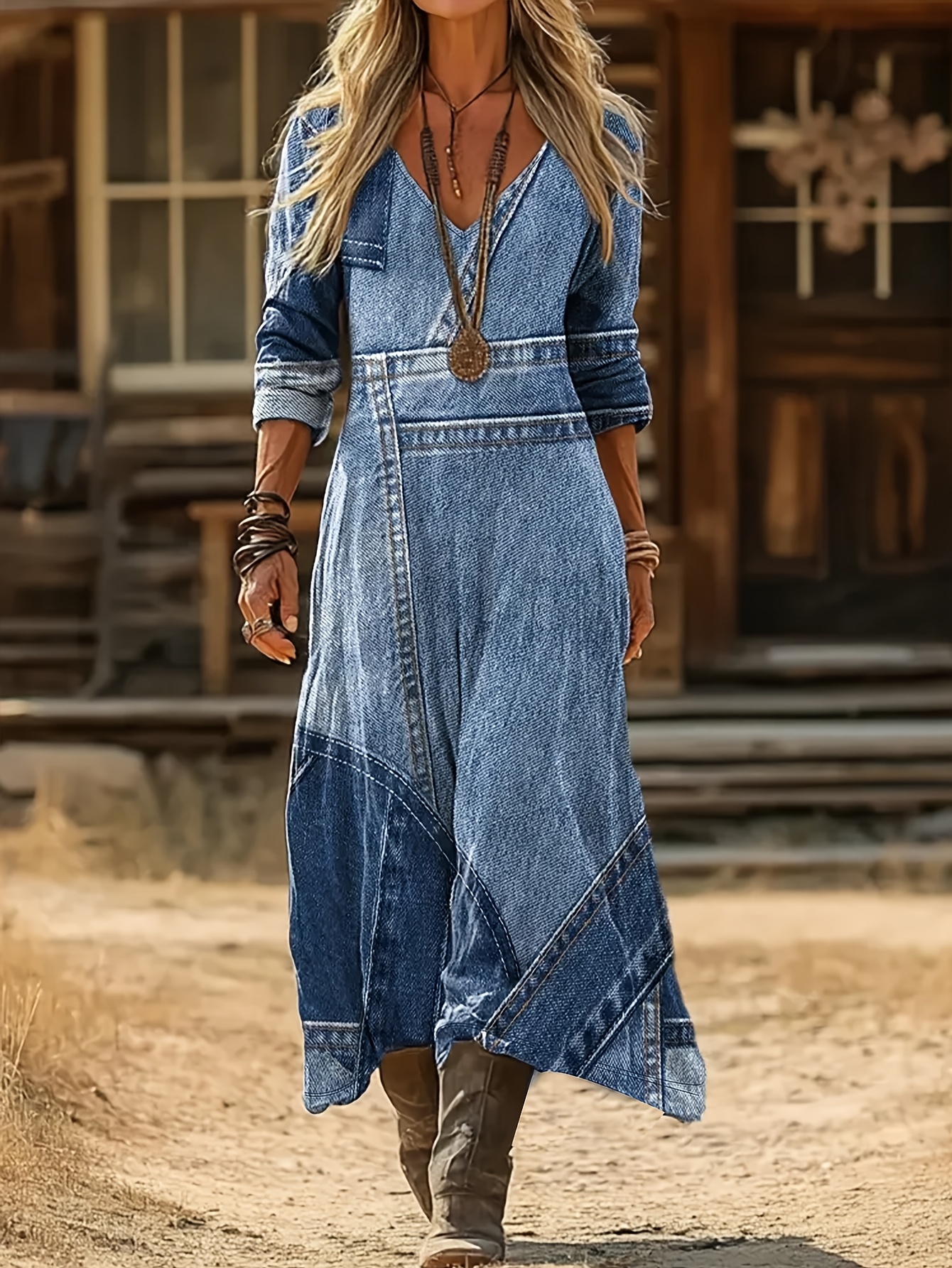plus size western sold on Temu United States