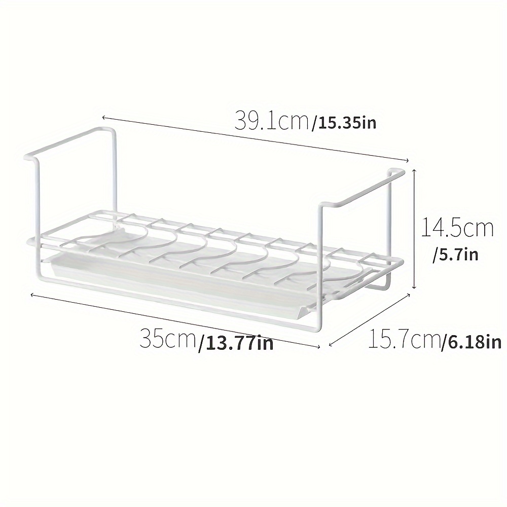 1pc dish rack countertop single layer dish drying rack with drainboard cast iron stainless steel sink filter tray holder for kitchen counter cabinet and shelf kitchen organizers and storage kitchen accessories details 5