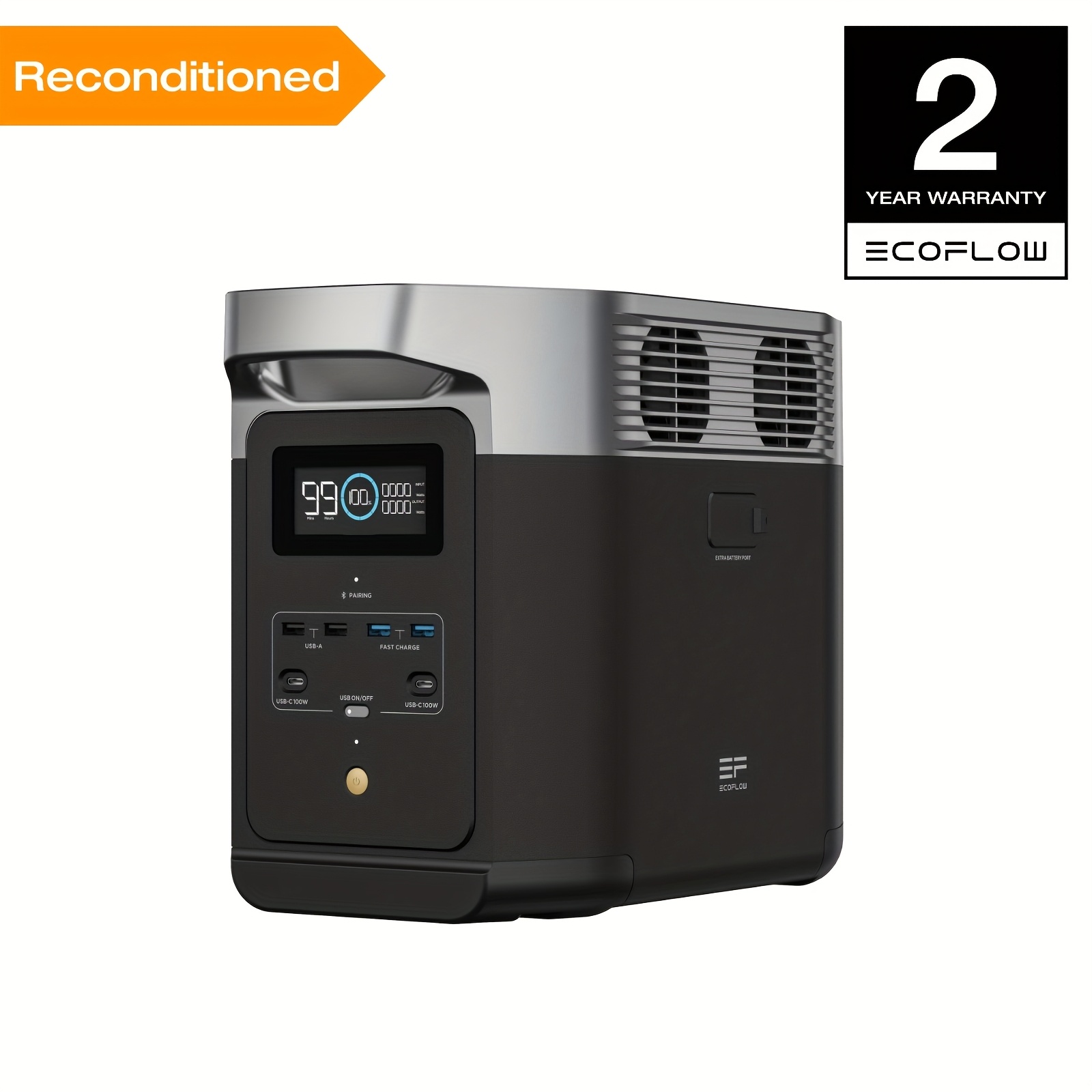 EcoFlow 2 Portable Power Station 1024Wh LiFePO4 | Refurbished