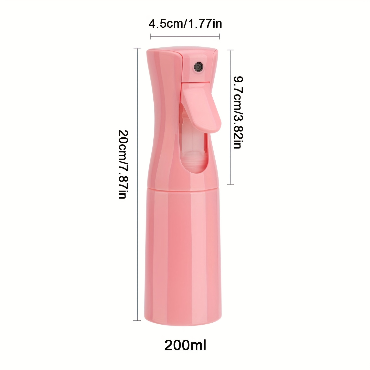 Image of 200ml Mister Spray Bottle Cosmetic Sprayer For Hair Continuous Spray Bottles, Ultra Fine Mist Water Sprayer For , Cleaning, Plants, Pets, Barbers, Salons