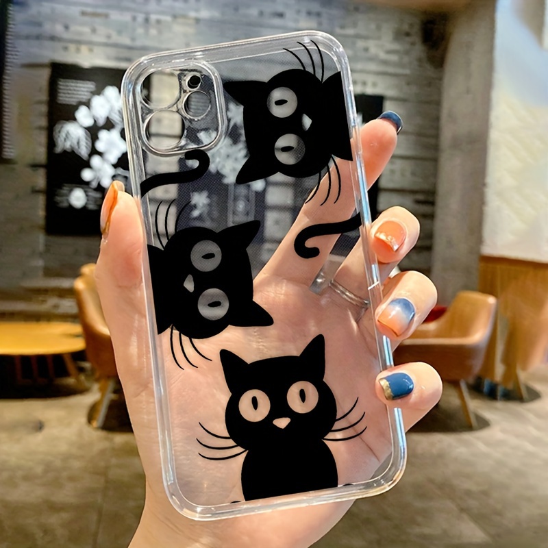 Aliens Fishing Cats Graphic Printed Phone Case Iphone 14 13 - Temu