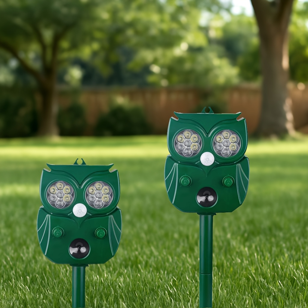 TEMU Solar Technology Insect Repellent Outdoor Cat, Squirrel, Rabbit, Deer Deer Deworming Equipment, Yard Skunk Insect Repellent, Raccoon Rodent, Dog