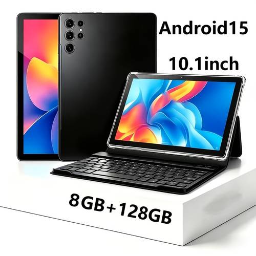 15 tablet latest tablets 10 1 inch tablet 8gb 128gb rom 8000mah battery 2 in 1 tablet with keyboard case stylus tablet pc 5g wifi 5mp 16mp 1280 800 fhd ips screen tablet pad tablet pad