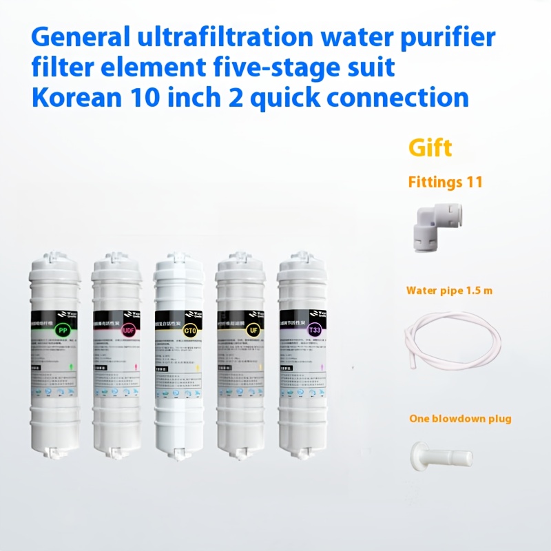 Image of Water Purifier Filter Element, Quick Connection Filter Element, 5-stage Filter Element, Household Water Purifier Filter Element, Under-sink Filter Element