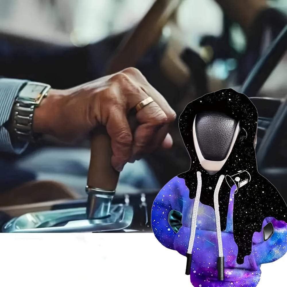 

Trendy, Cyberpunk Hoodie Car Gear Shift Cover - Dustproof Auto Accessory & Decor, Gift , Cute Gothic Car Interior