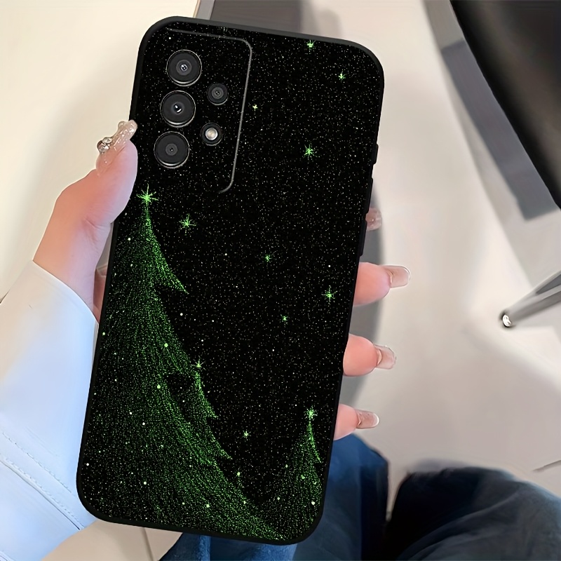TEMU Phone Case: Christmas Tree Durable Dark Tpu Art Phone Case Compatible With Galaxy A04 A04s A05 A05s A06 A13 A14 A15 A16 A22 A23 A24 A25 A32 A33