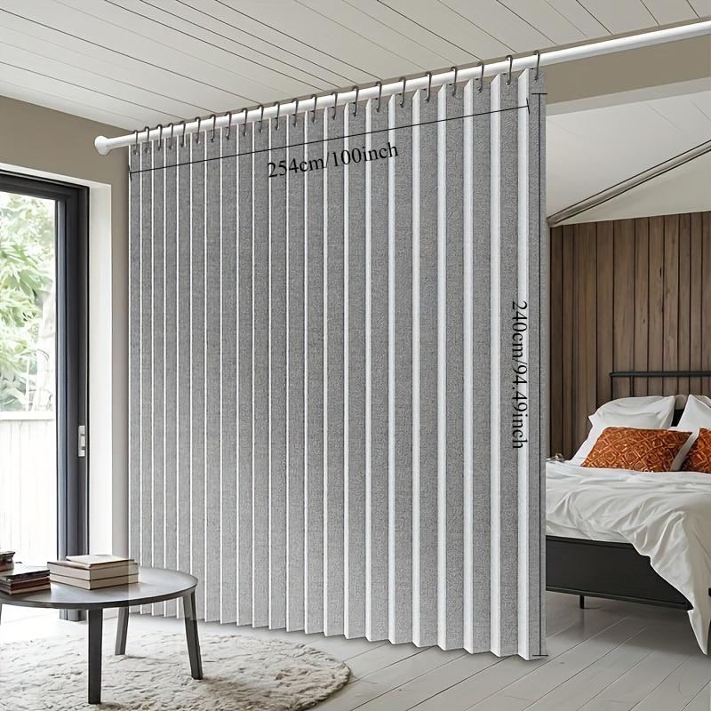 Image of 1pc Of Light-blocking Curtains, Blackout Drapes, Room Separators, Decor For The Living Area, Partitioning Room Dividers, Suitable For Bedroom And Living Room