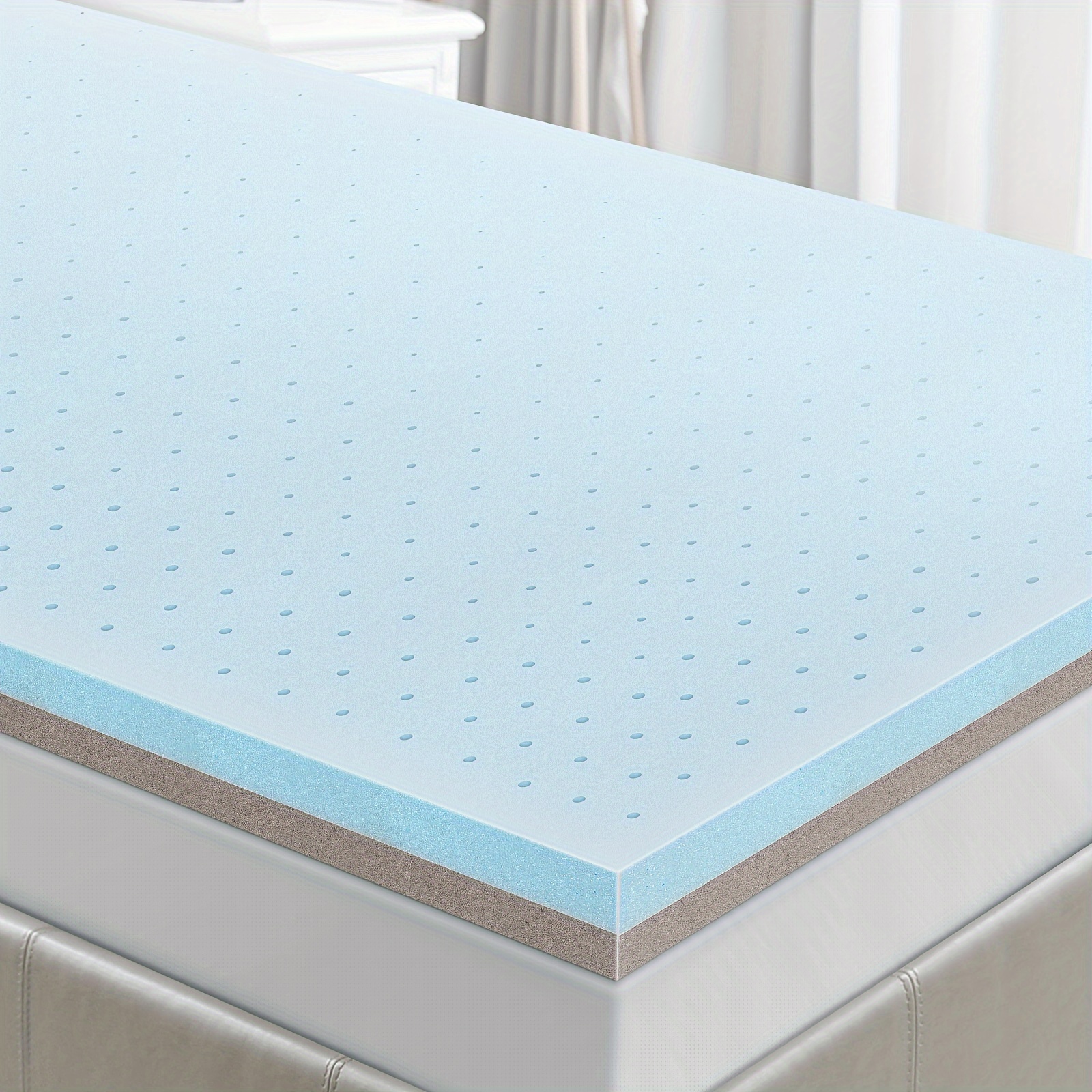 3 Inch Medium Firm Mattress Topper Memory Foam Mattress Topper For Gel