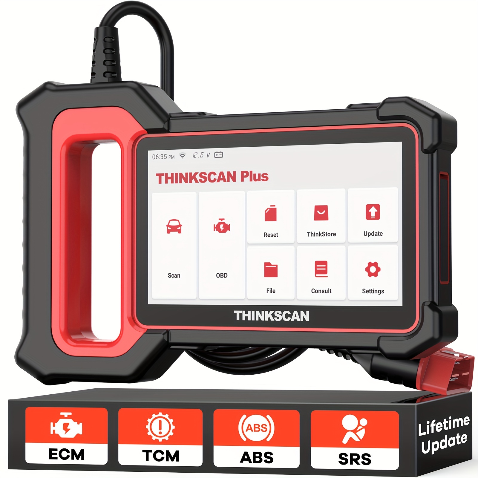 

Thinkcar Thinkscan Plus S5 Scanner - 5" Touchscreen Car Diagnostic Tool, 6.0, Multi-system Check For Engine, Abs/srs/ecm/tcm, Compatible With 94 Vehicle Brands, Wi-fi , Usb Rechargeable