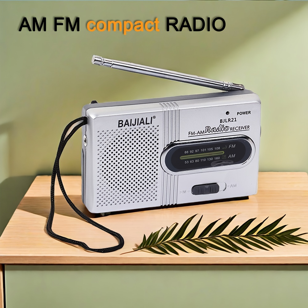 

Portable Radio Am Fm, Transistor Radio With Loud Speaker, Headphone Jack, Thansgiving Christmas New Year Gift, 2aa Battery Operated Radio, Pocket Radio For Indoor, Outdoor And Emergency Use